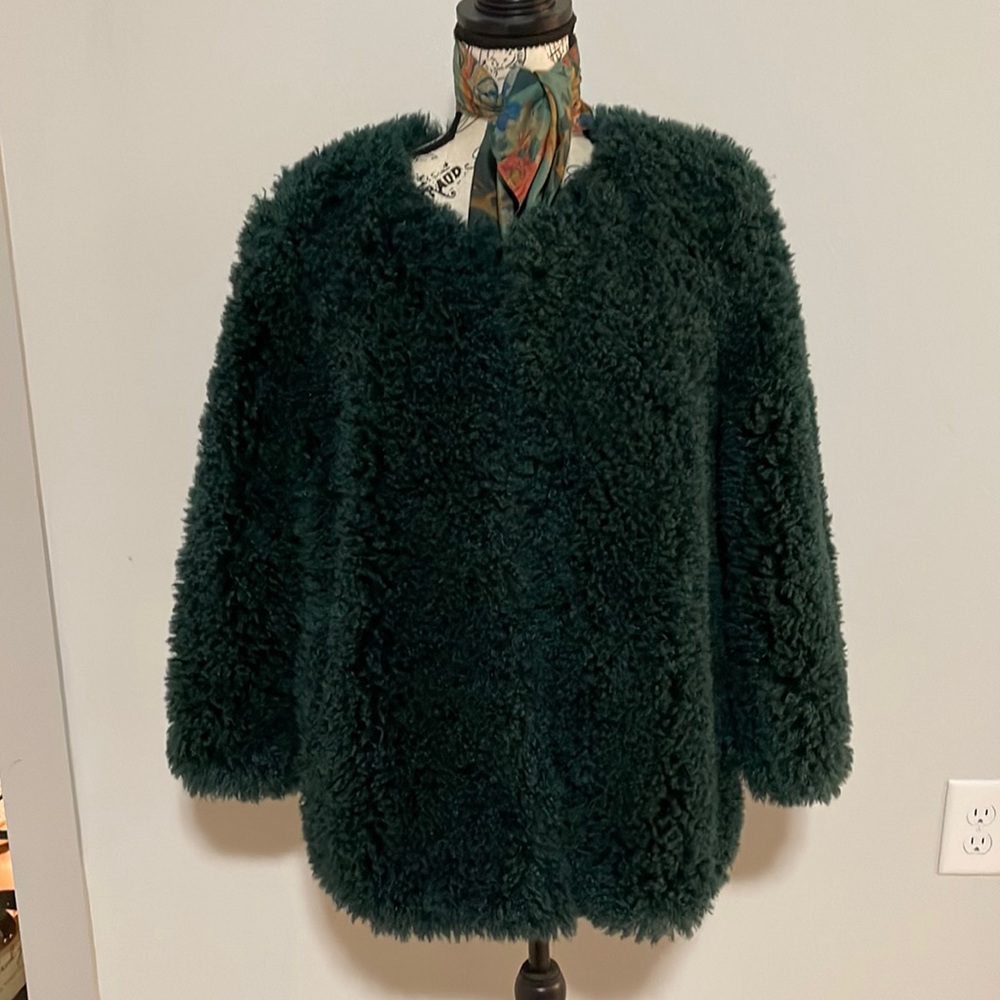Mango Faux Fur Coat